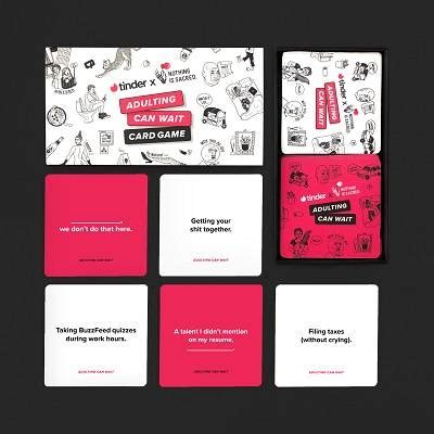 Tinder launches card game: Adulting can wait .